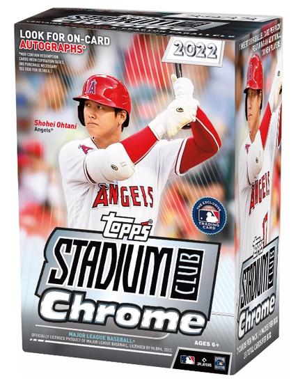 Image for 2022 Topps Stadium Club Chrome Baseball 4-Pack Blaster Box