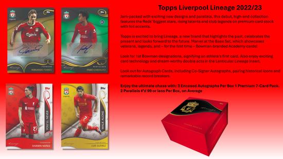 2022/23 TOPPS LIVERPOOL LINEAGE SOCCER HOBBY BOX | eBay
