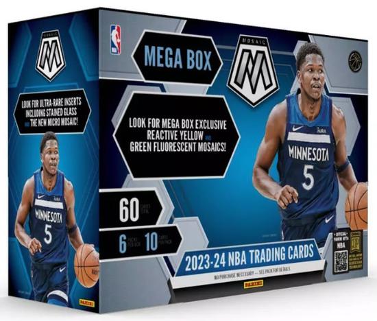 Image for 2023/24 Panini Mosaic Basketball Mega 20-Box Case (Yellow & Green Mosaics!)