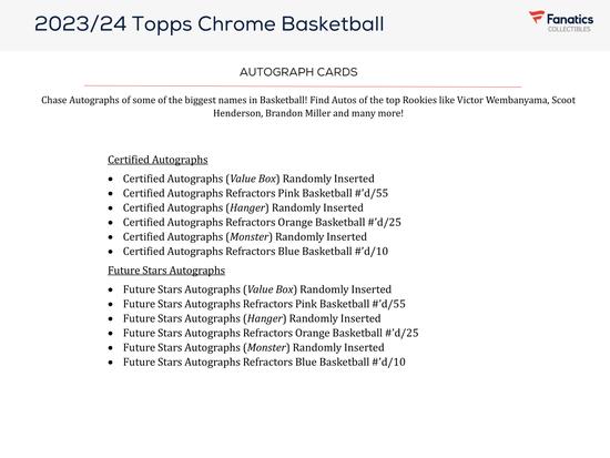 Image for 2023/24 Topps Chrome Basketball Monster Box