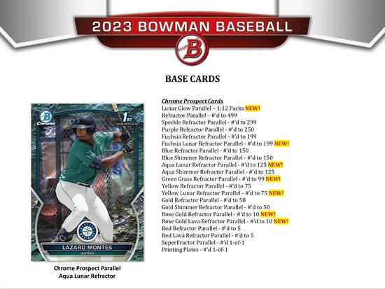 2023 BOWMAN BASEBALL HOBBY JUMBO BOX 887521115846| eBay