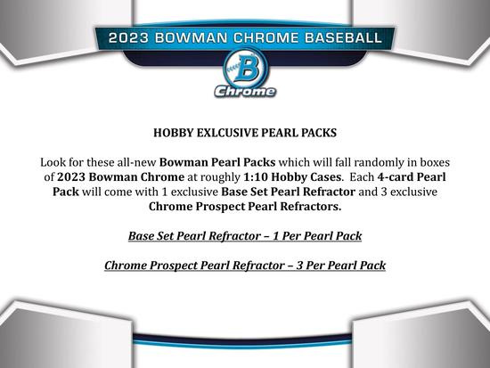 Image for 2023 Bowman Chrome Baseball Hobby Box