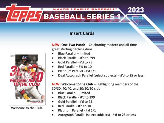 Image for 2023 Topps Series 1 Baseball Hobby Box