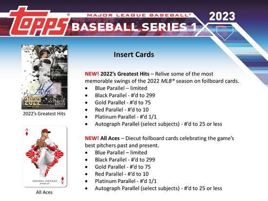 Image for 2023 Topps Series 1 Baseball Hobby Box