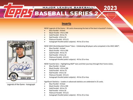 Image for 2023 Topps Series 2 Baseball Hobby Box