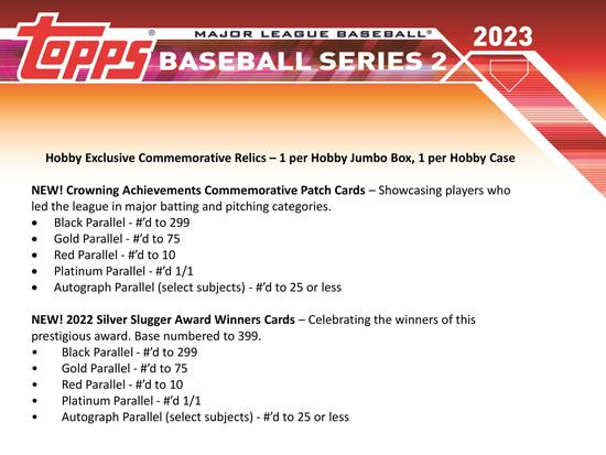 Image for 2023 Topps Series 2 Baseball Hobby Box