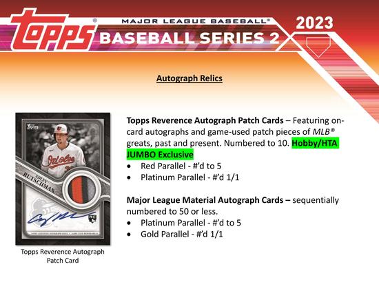 Image for 2023 Topps Series 2 Baseball Hobby Box