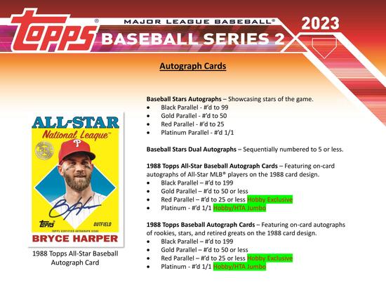 Image for 2023 Topps Series 2 Baseball Hobby Box