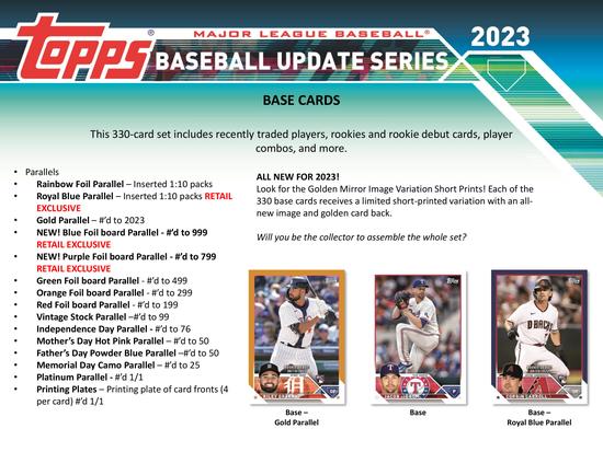Image for 2023 Topps Update Series Baseball Blaster 40-Box Case