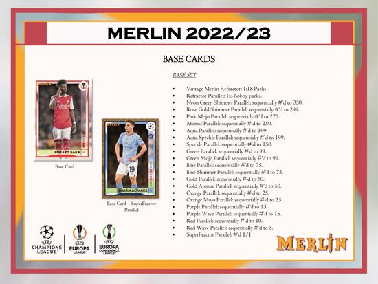 2022-2023 Topps Merlin Chrome UEFA チャンピオ 2022/23 Topps UEFA Club Competitions Merlin Chrome Soccer