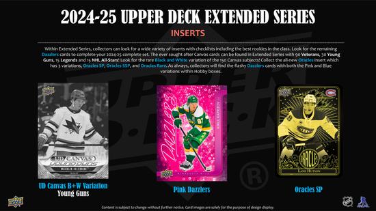 Image for 2024/25 Upper Deck Extended Series Hockey Hobby 12-Box Case