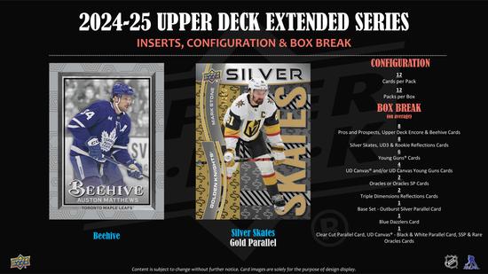 Image for 2024/25 Upper Deck Extended Series Hockey Hobby 12-Box Case