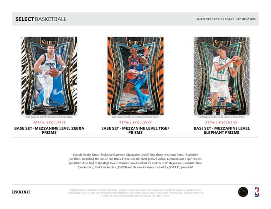 Image for 2024/25 Panini Select Basketball Mega 20-Box Case (Blue,Pink,Orange Cracked Ice!)