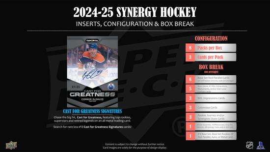Image for 2024/25 Upper Deck Synergy Hockey Hobby Box