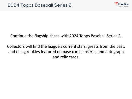 Image for 2024 Topps Series 2 Baseball Blaster 40-Box Case
