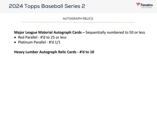 Image for 2024 Topps Series 2 Baseball Blaster 40-Box Case