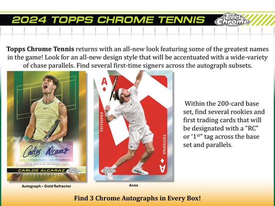 Image for 2024 Topps Chrome Tennis Hobby Box