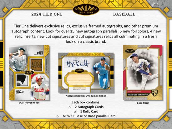 Image for 2024 Topps Tier One Baseball Hobby Box