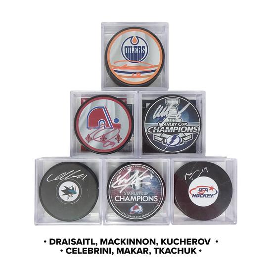 Image for 2025/26 Hit Parade Autographed Hockey Puck Series 1 Hobby Box - Three Stars Edition