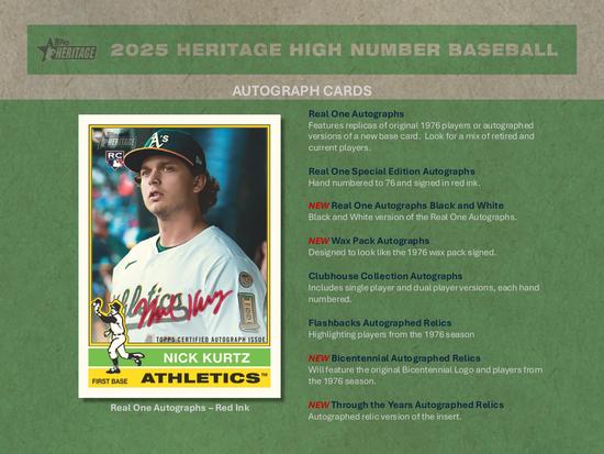 Image for 2025 Topps Heritage High Number Baseball Hobby Box
