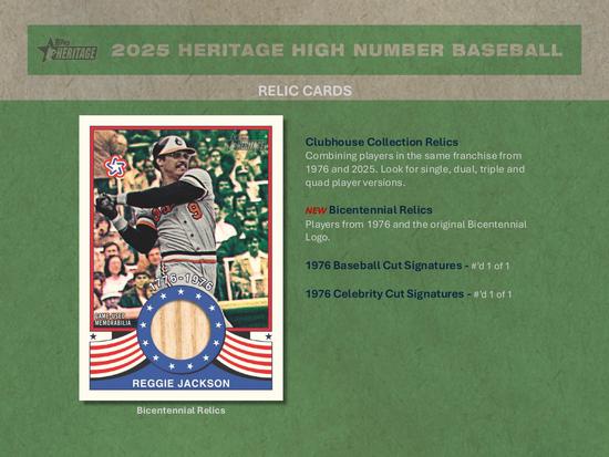 Image for 2025 Topps Heritage High Number Baseball Hobby Box