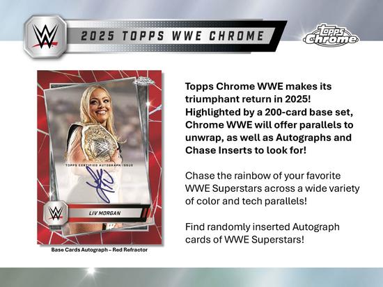 Image for 2025 Topps Chrome WWE Wrestling Mega Box