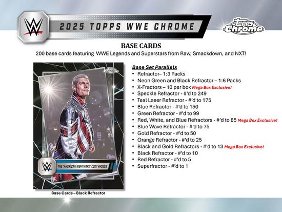Image for 2025 Topps Chrome WWE Wrestling Mega Box