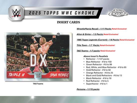 Image for 2025 Topps Chrome WWE Wrestling Mega Box