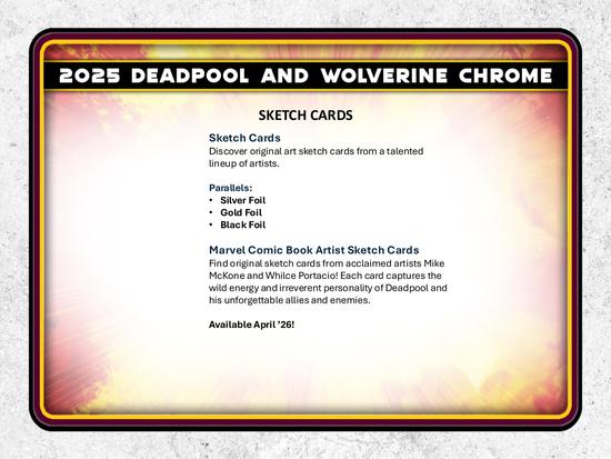 Image for 2025 Topps Deadpool Chrome Hobby Box