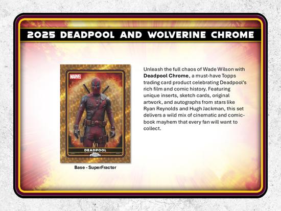 Image for 2025 Topps Deadpool Chrome Hobby Box