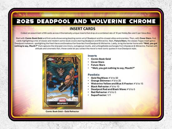 Image for 2025 Topps Deadpool Chrome Hobby Box
