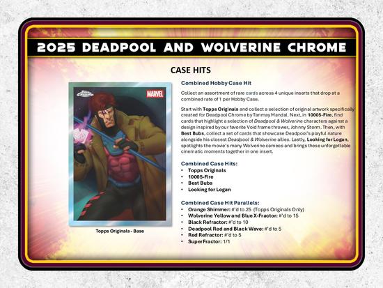 Image for 2025 Topps Deadpool Chrome Hobby Box