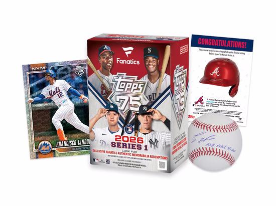 Image for 2026 Topps Series 1 Baseball Fanatics Blaster 40-Box Case