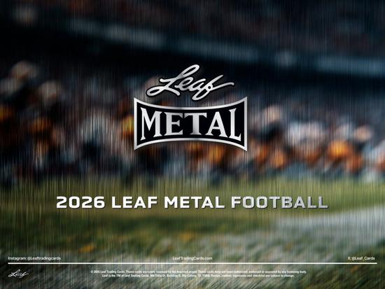 Image for 2026 Leaf Metal Football Hobby 10-Box Case