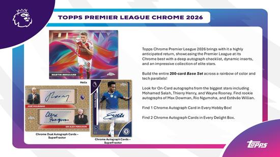 Image for 2026 Topps Chrome Premier League EPL Soccer Breakers Delight Box