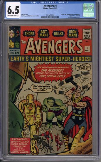 Image for Avengers #1 CGC 6.5 (OW-W) *2031631001*