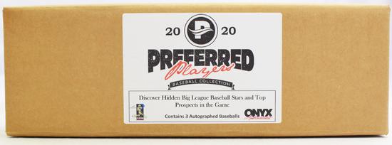 Image for 2020 Onyx Preferred Players Collection Baseball Hobby 3-Box Case (Reed Buy)