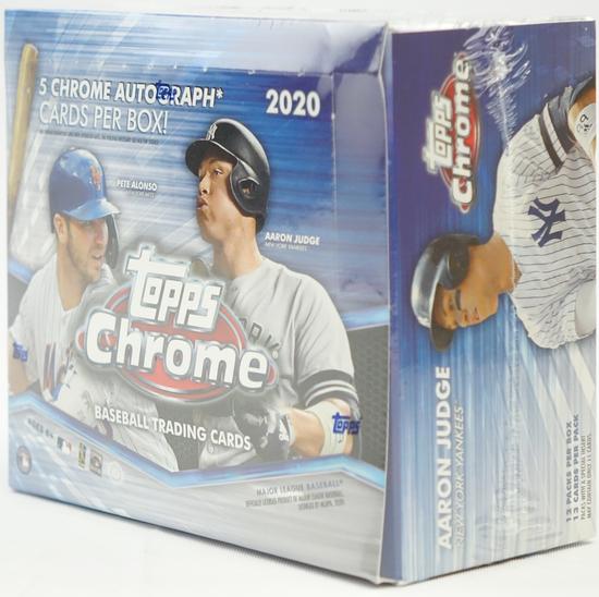 Image for 2020 Topps Chrome Baseball Hobby Jumbo Box