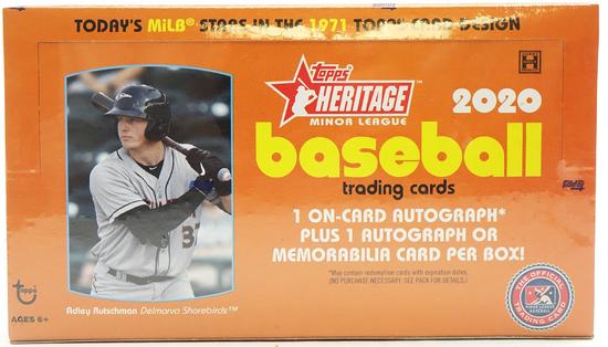 Image for 2020 Topps Heritage Minor League Baseball Hobby Box