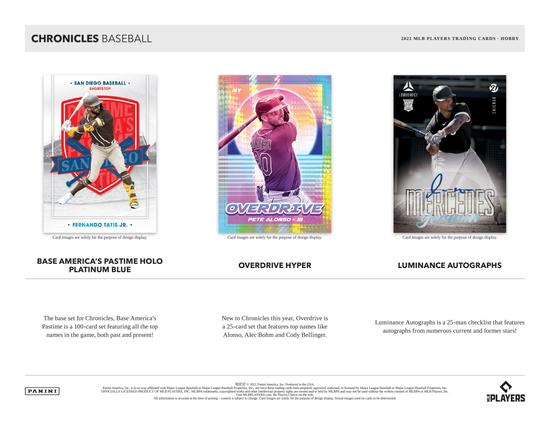 Image for 2021 Panini Chronicles Baseball 1st Off The Line FOTL Hobby Box (Reed Buy)