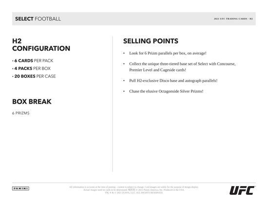 Image for 2021 Panini UFC Select H2 Hobby Hybrid Box