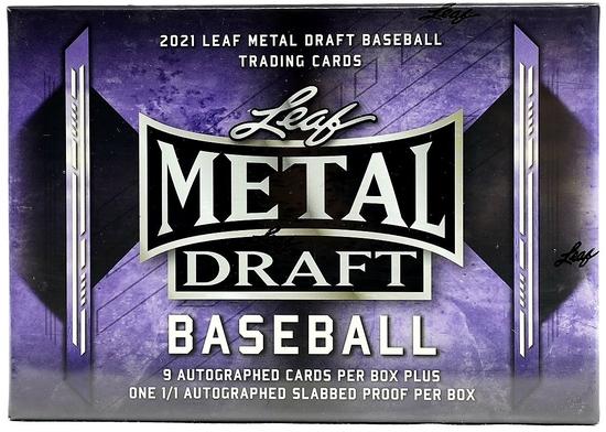 Image for 2021 Leaf Metal Draft Baseball Hobby Jumbo Box