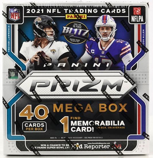 Image for 2021 Panini Prizm Football Mega Box (Neon Green Pulsar!)