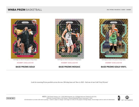 Image for 2022 Panini Prizm WNBA Basketball Hobby Box