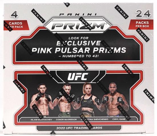 Image for 2022 Panini Prizm UFC 24-Pack Retail Box (Pink Pulsar Prizms!)