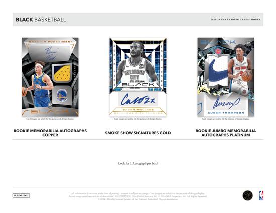 Image for 2023/24 Panini Black Basketball Hobby Box