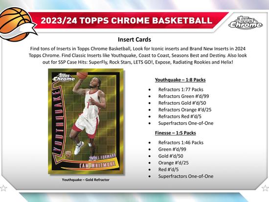 Image for 2023/24 Topps Chrome Basketball Hobby Box