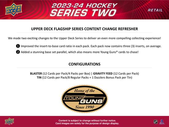 Image for 2023/24 Upper Deck Series 2 Hockey Tin (Box) Case (12 ct)
