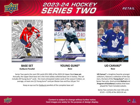 Image for 2023/24 Upper Deck Series 2 Hockey Tin (Box) Case (12 ct)