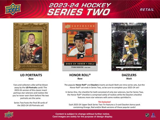 Image for 2023/24 Upper Deck Series 2 Hockey Tin (Box) Case (12 ct)